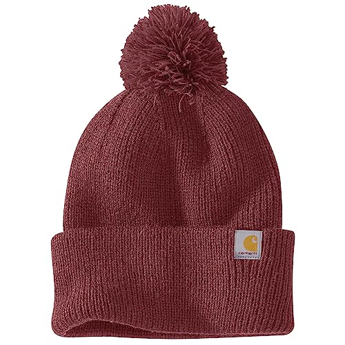 Carhartt Women's Knit Pom-Pom Cuffed Beanie - color: Sable