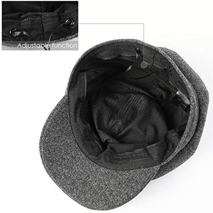 Sumolux Women Beret Newsboy Hat French Cap Classic Winter - color: Gray