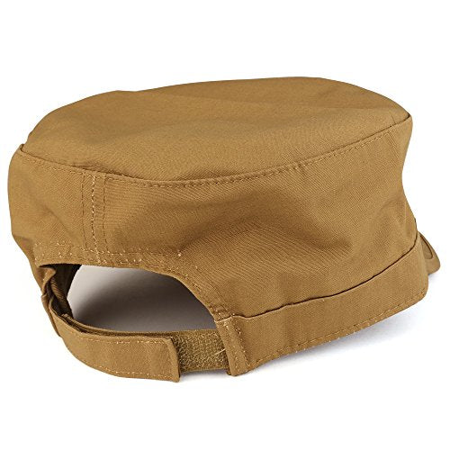 Ripstop Tear Resistant Military BDU Cotton Adjustable Cadet Style Army Cap - color: Coyote
