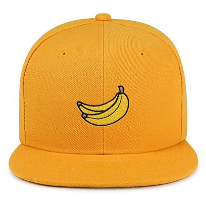JPAK Banana Fruit Hip-Hop Snapback Hat Embroidered Baseball Cap Monkey - color: 09. Yellow