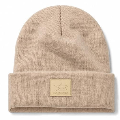 Winter Beanie Men Women Heavyweight Stretch Knit Cuffed Hat - color: Off-white