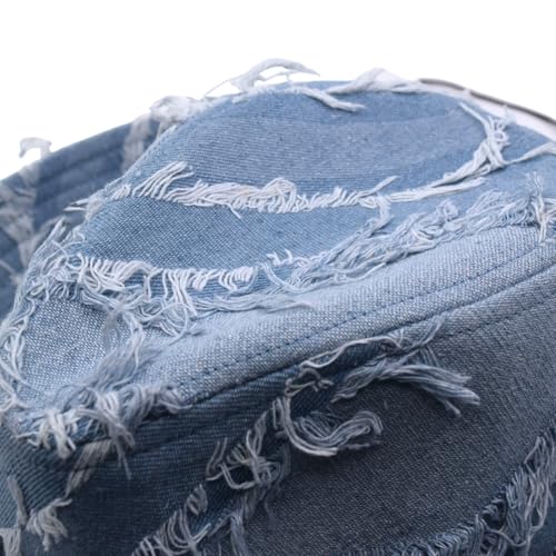 Western Cowboy Hat for Man Women Classic Cowgirl with Buckle Belt Shapeable Wide Brim Outback Hat - color: Blue1