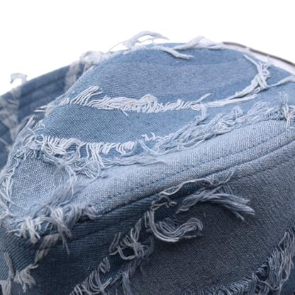 Western Cowboy Hat for Man Women Classic Cowgirl with Buckle Belt Shapeable Wide Brim Outback Hat - color: Blue1
