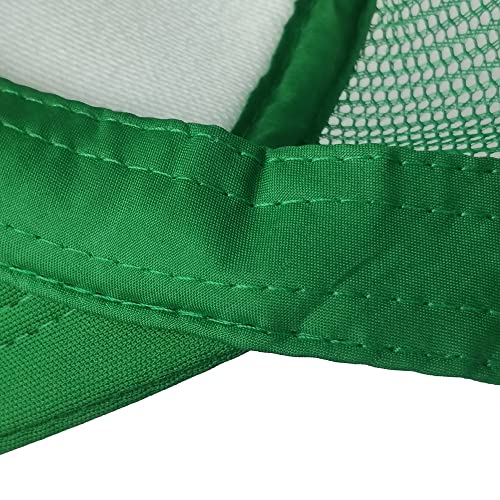 12 Pack Sublimation Hats for Men Blank Trucker Hats Bulk Snapback Mesh Women Baseball Caps DIY Custom 18 Colors - color: Green and White