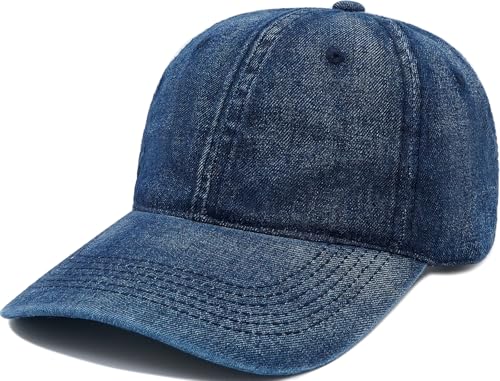 Baseball Cap for Women Men Classic Strapback Hats Adjustable Sun Hat - color: Navy