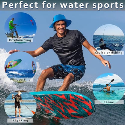 Seektop Surf Bucket Hat with UPF 50+ UV Protection, Waterproof Surfing Hat - color: Blue