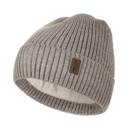 Wmcaps Winter Beanie for Men Women Fleece Lined Hat Warm Cuffed - color: Smoke Gray