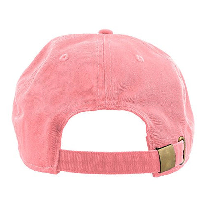 Gelante Baseball Cap Dad Hat 100% Cotton Polo Style Plain Blank Adjustable Size. - color: Light Pink