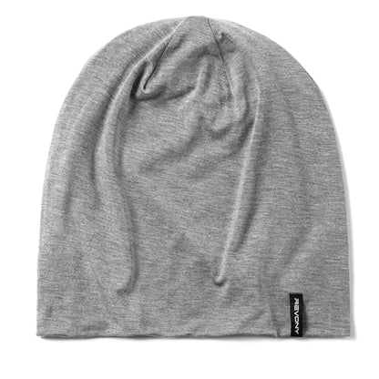 Summer T-Shirt Beanie for Men & Women - Soft Modal - Slouchy Style - color: Mid Grey
