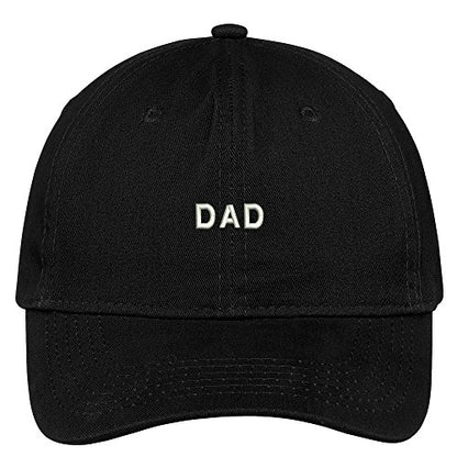 Trendy Apparel Shop Dad Embroidered Soft Cotton Low Profile Dad Hat Baseball Cap - color: Black