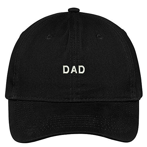Trendy Apparel Shop Dad Embroidered Soft Cotton Low Profile Dad Hat Baseball Cap - color: Black