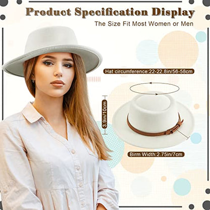 Hercicy Wool Fedora Hat for Women - color: Beige, Khaki, Camel, Black