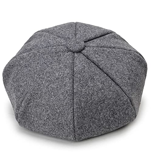 Newsboy Caps for Women Classic Beret Hats Autumn Winter Cap - color: Grey