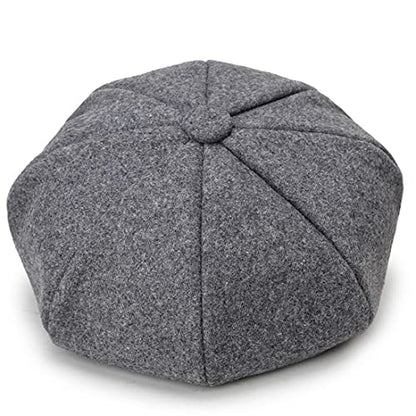 Newsboy Caps for Women Classic Beret Hats Autumn Winter Cap - color: Grey