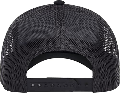 Trucker Hat for Men Women-Mesh Back Breathable Adjustable Snapback Cap-UV Protection Sun Hat for Summer Outdoor Activities - color: Smiling-black