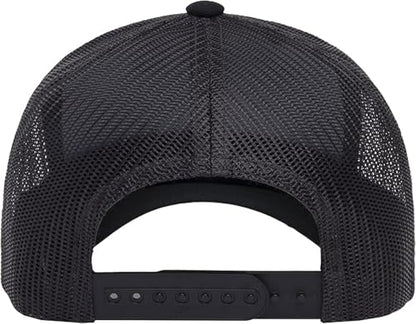 Trucker Hat for Men Women-Mesh Back Breathable Adjustable Snapback Cap-UV Protection Sun Hat for Summer Outdoor Activities - color: Smiling-black