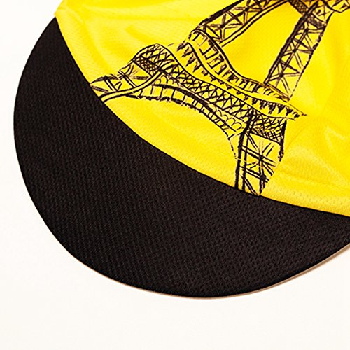 Weimostar Polyester Men Cycling Bike Bicycle Cap MTB Hat Sweat Wicking - color: Yellow