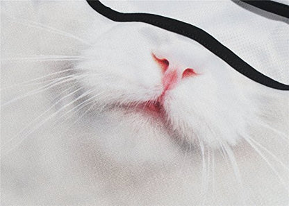 WTACTFUL 3D Animal Ears Balaclava, Breathable Face Mask for Halloween - color: Cat Meb-27