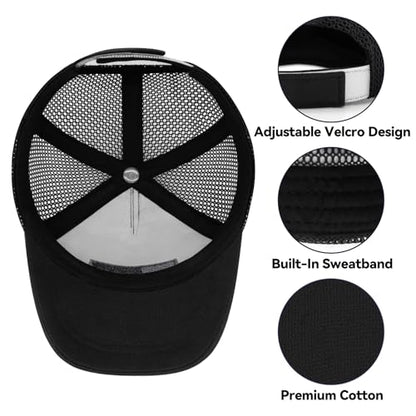 Olreco Baby Baseball Cap Toddler Baseball Hat with Mesh Infant Hat for Baby Boy Hats Toddler Ball Cap Kids Trucker Hats Girls - color: Black With Black Grey Usa Flag, size: 12-24 Months