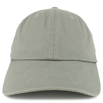 Trendy Apparel Shop Plain Unstructured Relaxed Style Dad Hat - color: Light Grey