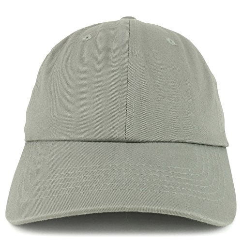 Trendy Apparel Shop Plain Unstructured Relaxed Style Dad Hat - color: Light Grey