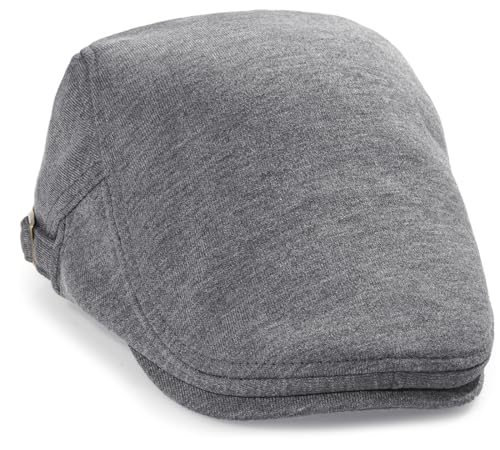 Men's Cotton Newsboy Hats Flat Ivy Gatsby Cap Irish Cabbie Ivy Driving Hunting Hat - color: Dark Grey