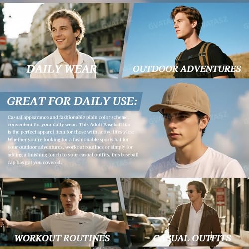 Soft Short Brim Hats for Men Cotton Trucker Hats Flip Up Short Bill Baseball Cap Low Profile Dad Hat Umpire Sun Hats - color: Mg-pdym2584-khaki