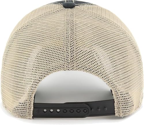 47 Brand Blank Trawler Trucker Mesh Clean Up Snap Back Adjustable Dad Hat Cap - One Size - color: Black