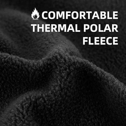 clothin Balaclava Face Mask, Ski Mask for Men Women, Full Face Mask Hood Tactical Skiing,Motorcycling,Winter Sports - color: Black-winter-fleece Lined-2 Pcs