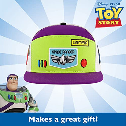 Concept One Unisex-Adult Disney Pixar Toy Story 4 Baseball Cap, Buzz Lightyear Adult Snapback Hat with Flat Brim