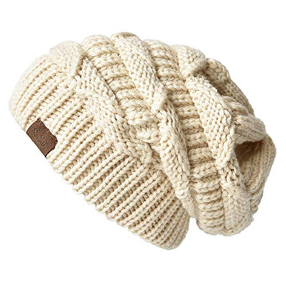 Women's Knitted Angora Wool Hat for Autumn and Winter Warm and Stylish with Rolled Brim and Slanted Rhinestones Cap - color: Z-rice