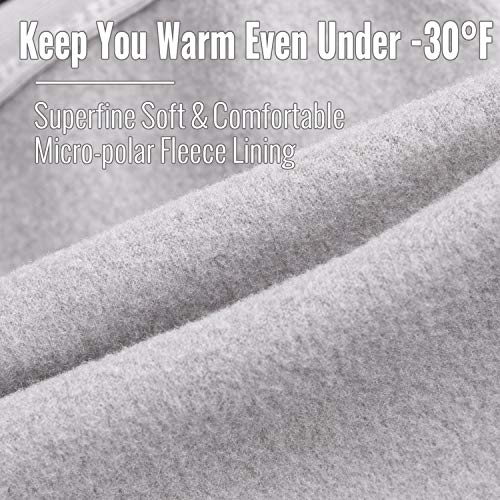 Ski Mask,Balaclava Mask,Wind Water Resistant for Cold Weather - color: Gray