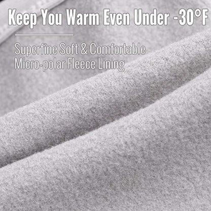 Ski Mask,Balaclava Mask,Wind Water Resistant for Cold Weather - color: Gray