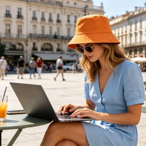 Colorful Bucket Hat - color: Orange