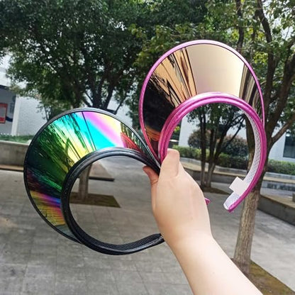 2 Pack Sun Visor Hats Women Men Clip-on Iridescent Clear Sport Outdoor Cap - color: 2 Pack,black Rose Red