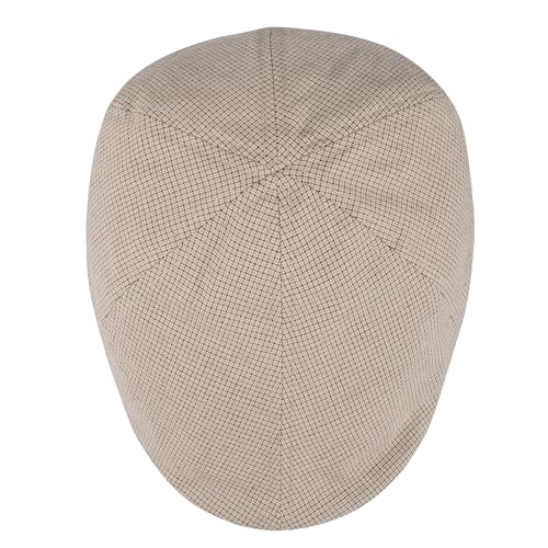 Dockers Men's Ivy Newsboy Hat - color: Khaki Microcheck, size: Small-Medium