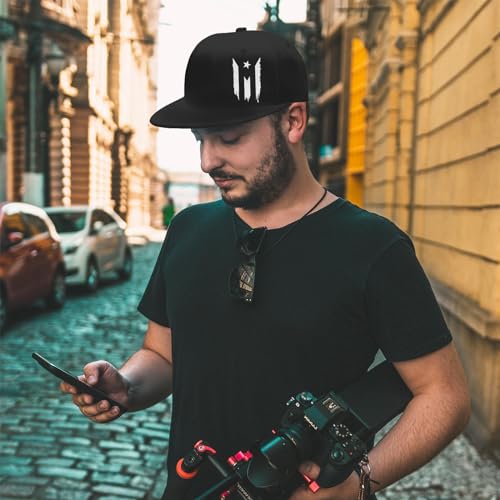 Flat Bill Hats for Men Snapback Hats for Men Baseball Cap for Men Black Snapback Women Fitting Hat - color: Tattered Flag