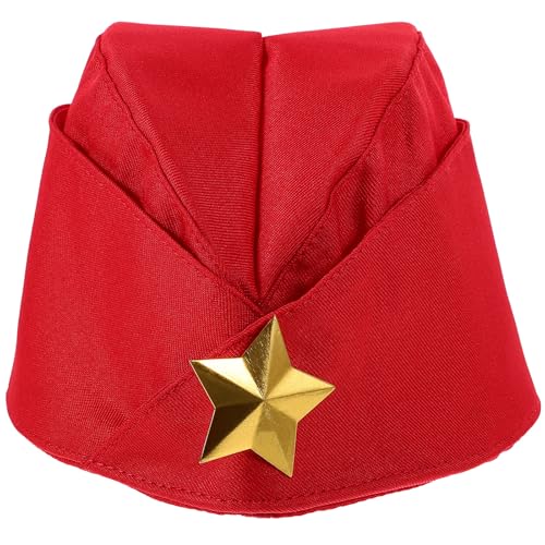 Toyvian Military Stage Performance Sailor Dance Hat Lightweight Ship-Shaped Cap Russian Tricorne Berets One Size for Party Cosplay