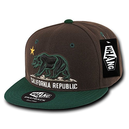 Whang Snapbacks - color: Brown/Heather Grey