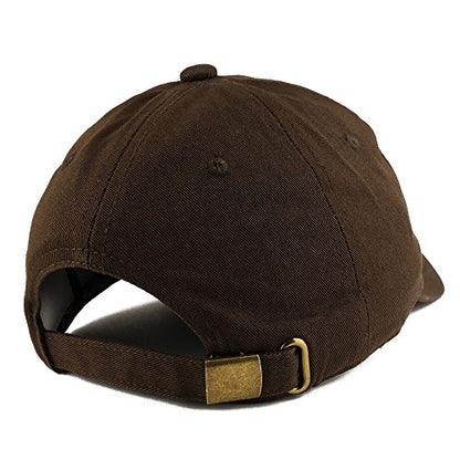 Trendy Apparel Shop Texas State Map Embroidered Low Profile Soft Cotton Dad Hat Cap - color: Brown