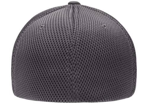 Flexfit 6533 Ultrafibre & Airmesh Lightweight Stretch-Fitted Cap - color: Dark Grey, size: Small-Medium