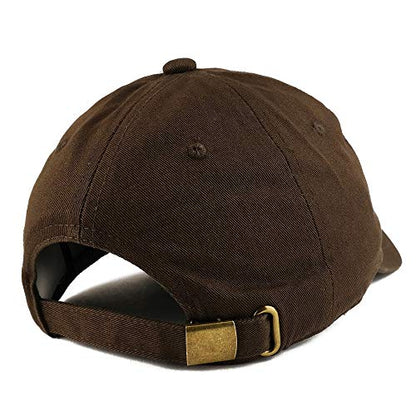 Trendy Apparel Shop Salty Embroidered Solid Adjustable Unstructured Dad Hat - color: Brown