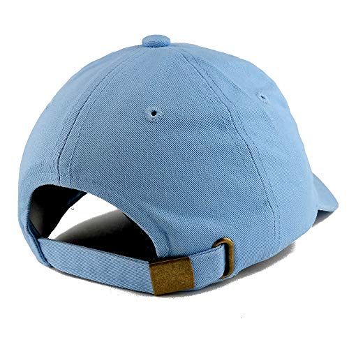 Trendy Apparel Shop Planet Embroidered Low Profile Soft Cotton Dad Hat Cap - color: Sky