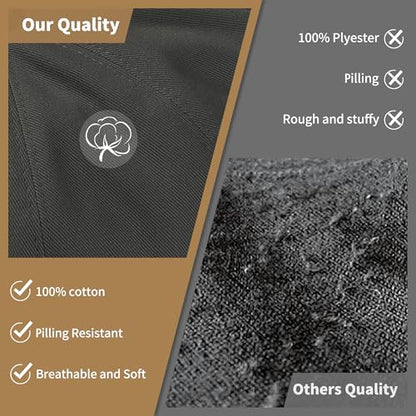 KUJUHA Newsboy Cap for Men Flat Cap 100% Cotton Irish Gatsby Ivy Golf Cabbie Hat Driving Hat - color: Gray, size: Large