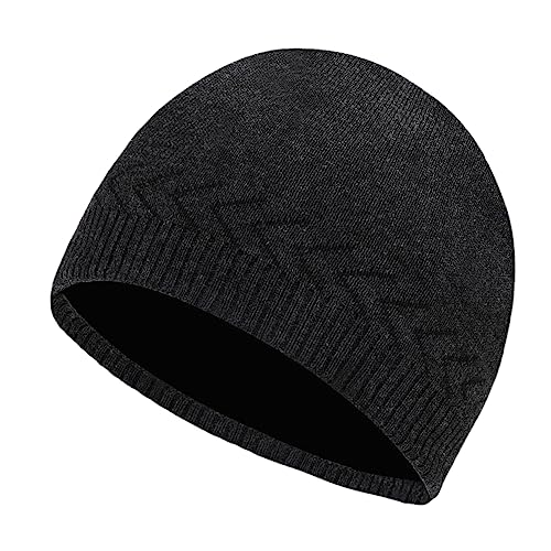 Oversize XXL Winter Beanie Knit Hat for Men - color: D1-dark Grey