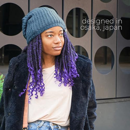 CHARM Oversized Winter Slouchy Knit Beanie - color: Brown