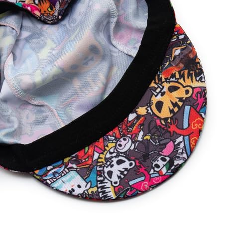 Cycling Cap for Man and Woman Cycling Hat Under Helmet-Polyester Breathable Sweat Absorbent - color: Flo-30