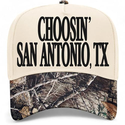 Choosin' San Antonio Texas Hat - color: Tree Camo