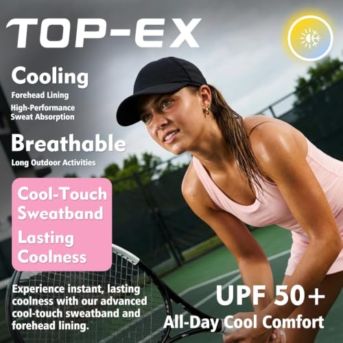 TOP-EX UPF 50+ Cooling Ponytail Baseball Cap for Women, Water-Resistant - color: Misty Periwinkle, size: One Size