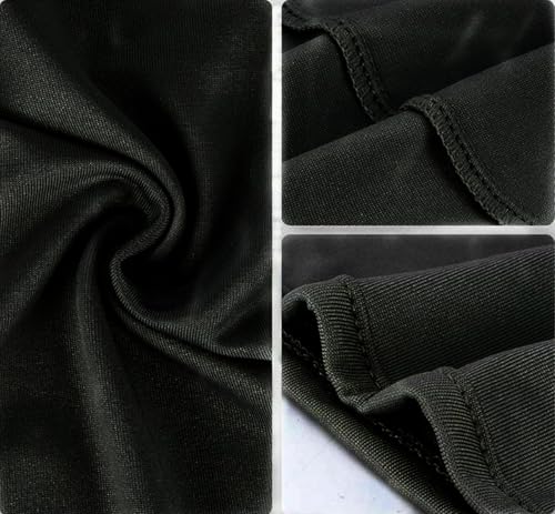 2Pcs Full Face Mask,2Hole/3Hole Black Thin Balaclava Seamless Mask - color: 3 Hole Black+light Blue